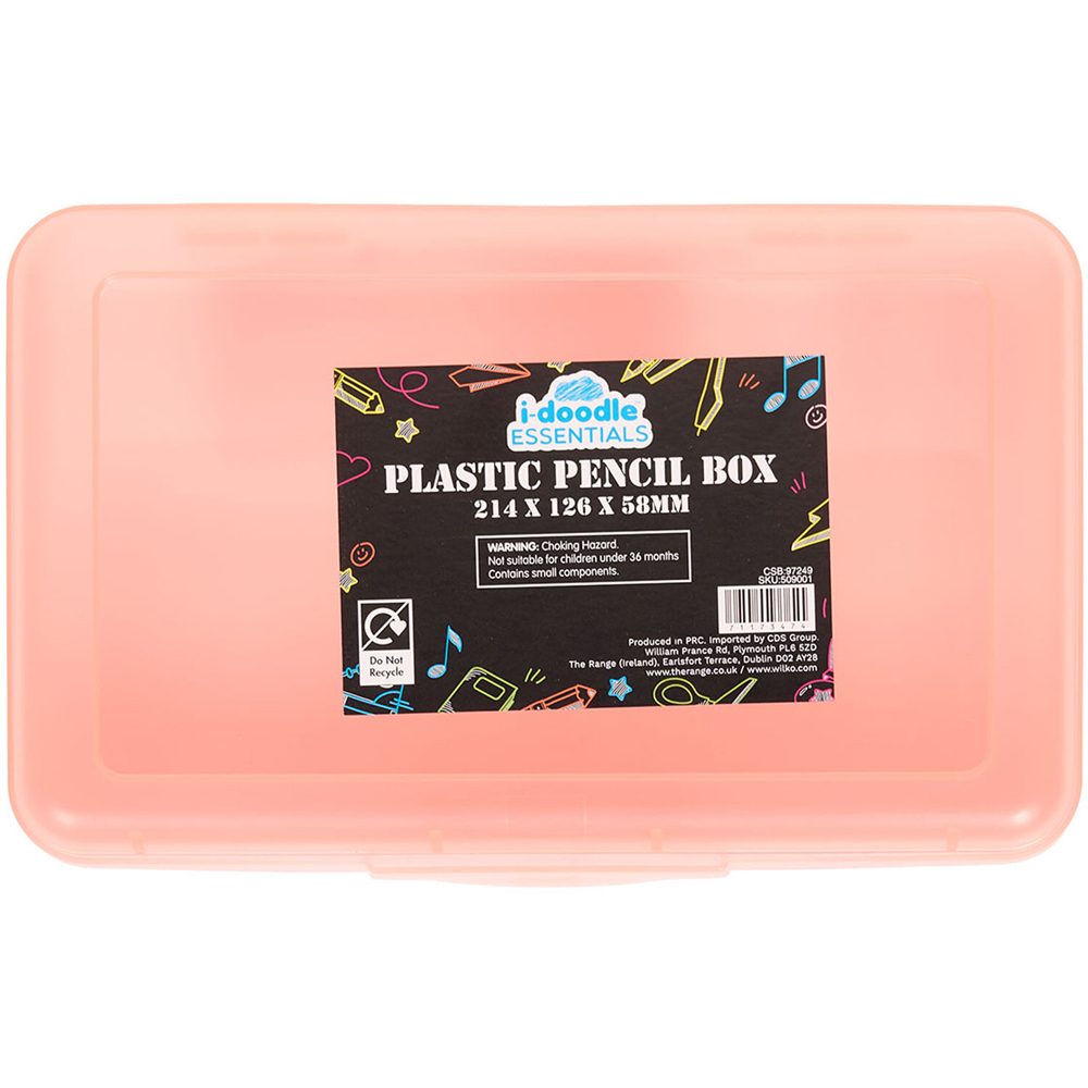 Rectangular Plastic Pencil Box Image 3