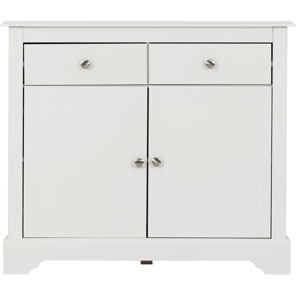 Seconique Stratford 2 Door 2 Drawer White Sideboard Image 3
