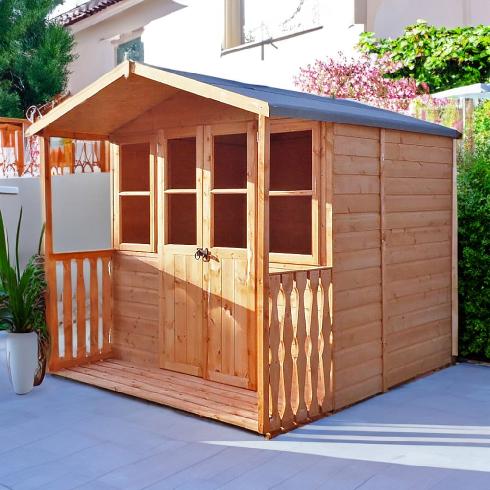 Shire Houghton 7 x 7ft Double Door Traditional Summerhouse Image 3