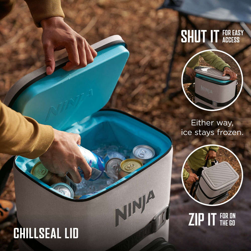 Ninja FrostVault Go Cream Leakproof Soft Cooler Backpack 23L Image 5