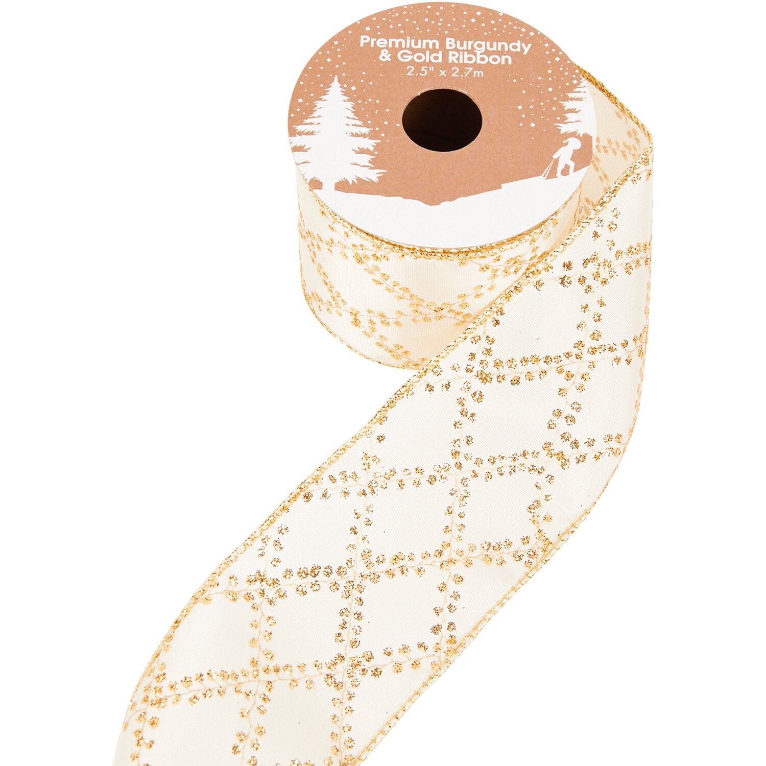Burgundy or Gold Premium Ribbon Image 2
