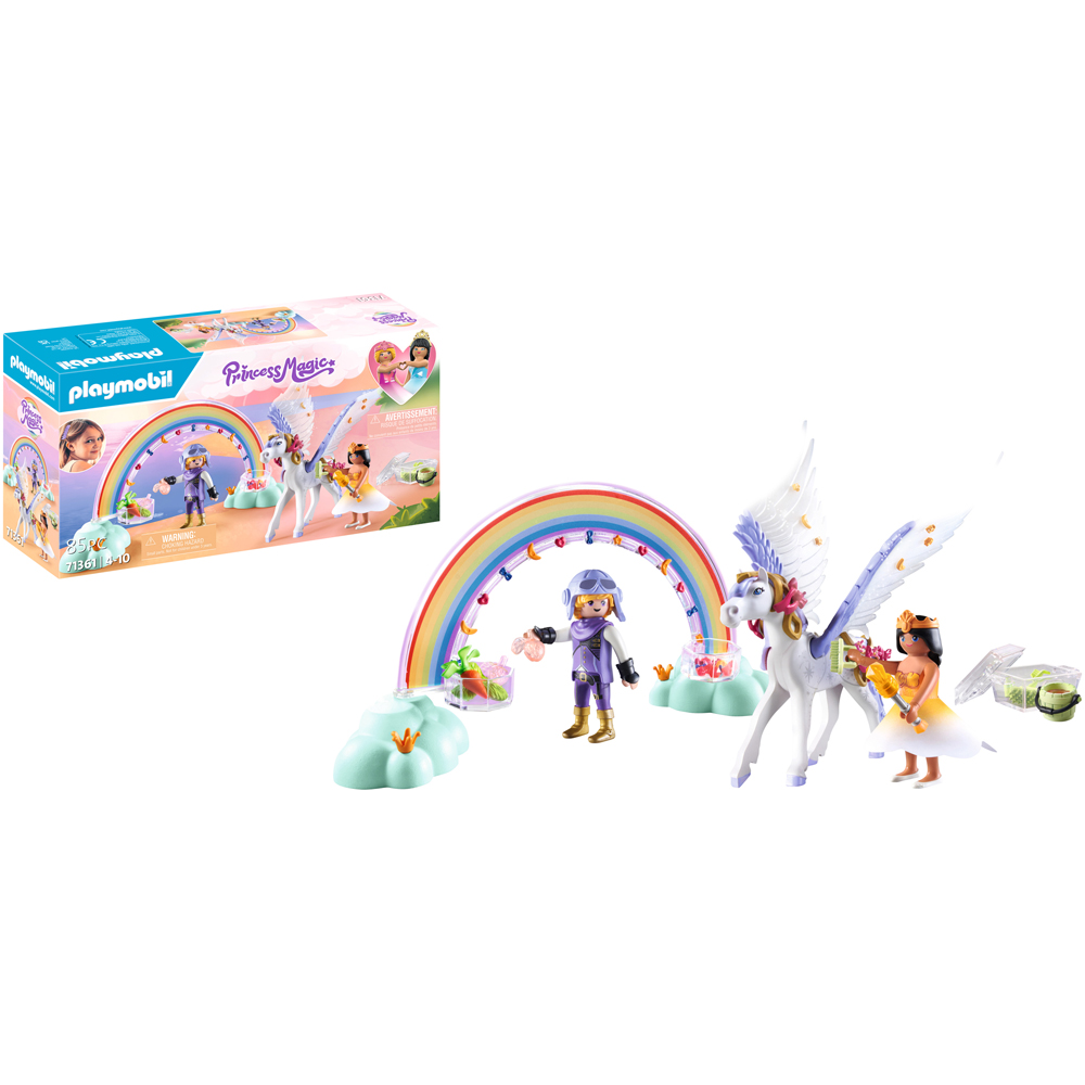 Playmobil Pegasus with Rainbow in the Clouds Playset 85 Piece Image 4