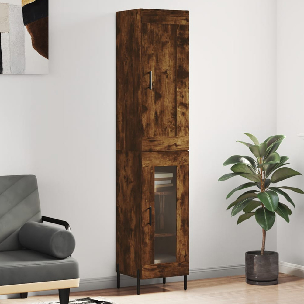 vidaXL Brown Engineered Wood Highboard Image