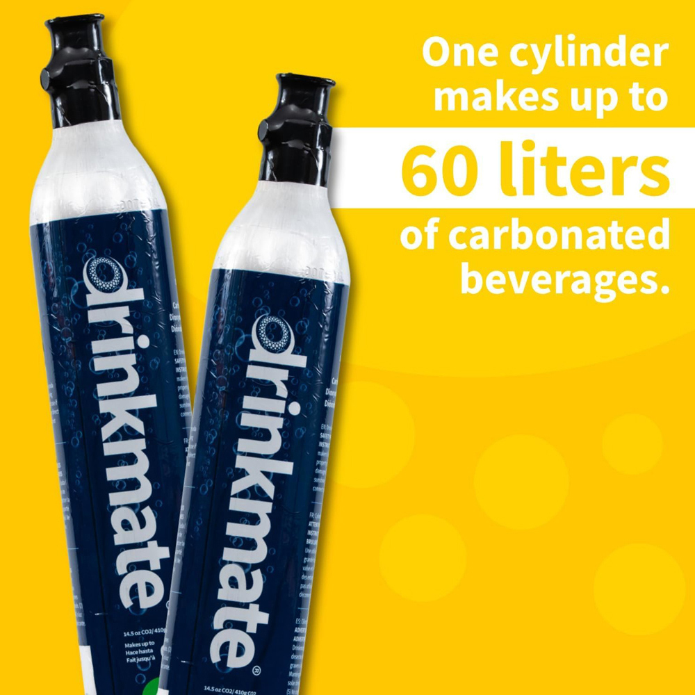 Drinkmate CO2 Soda Maker Cylinder Refill 60L 2 Pack Image 4