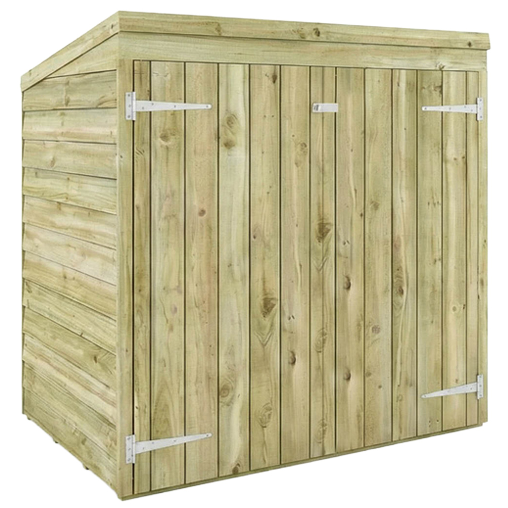 Mercia 3 x 5ft Double Door Overlap Pent Tool Storage Shed Image 1