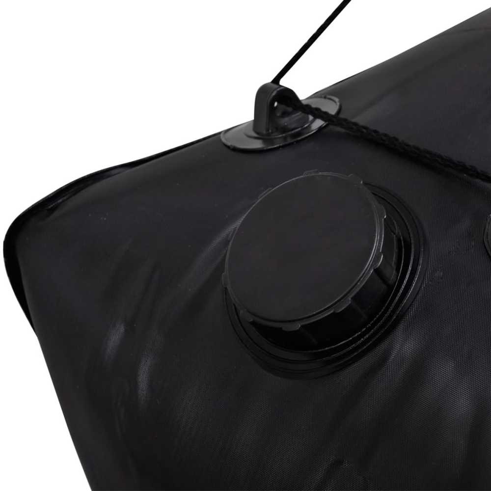 vidaXL 40L Black Portable Solar Heated Camp Shower Image 3