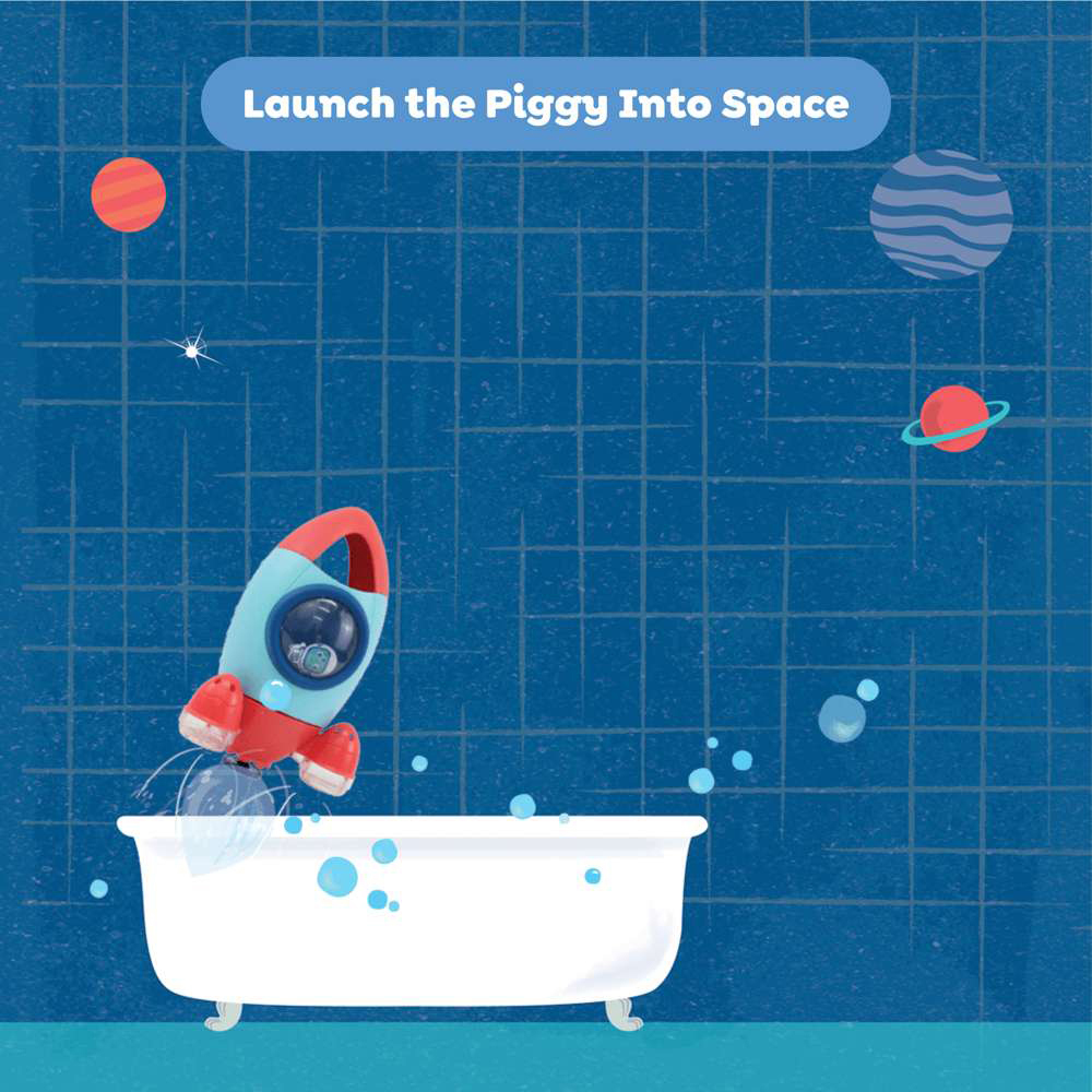 Tiger Tribe Kids Eco Bath Rocket Toy Image 8