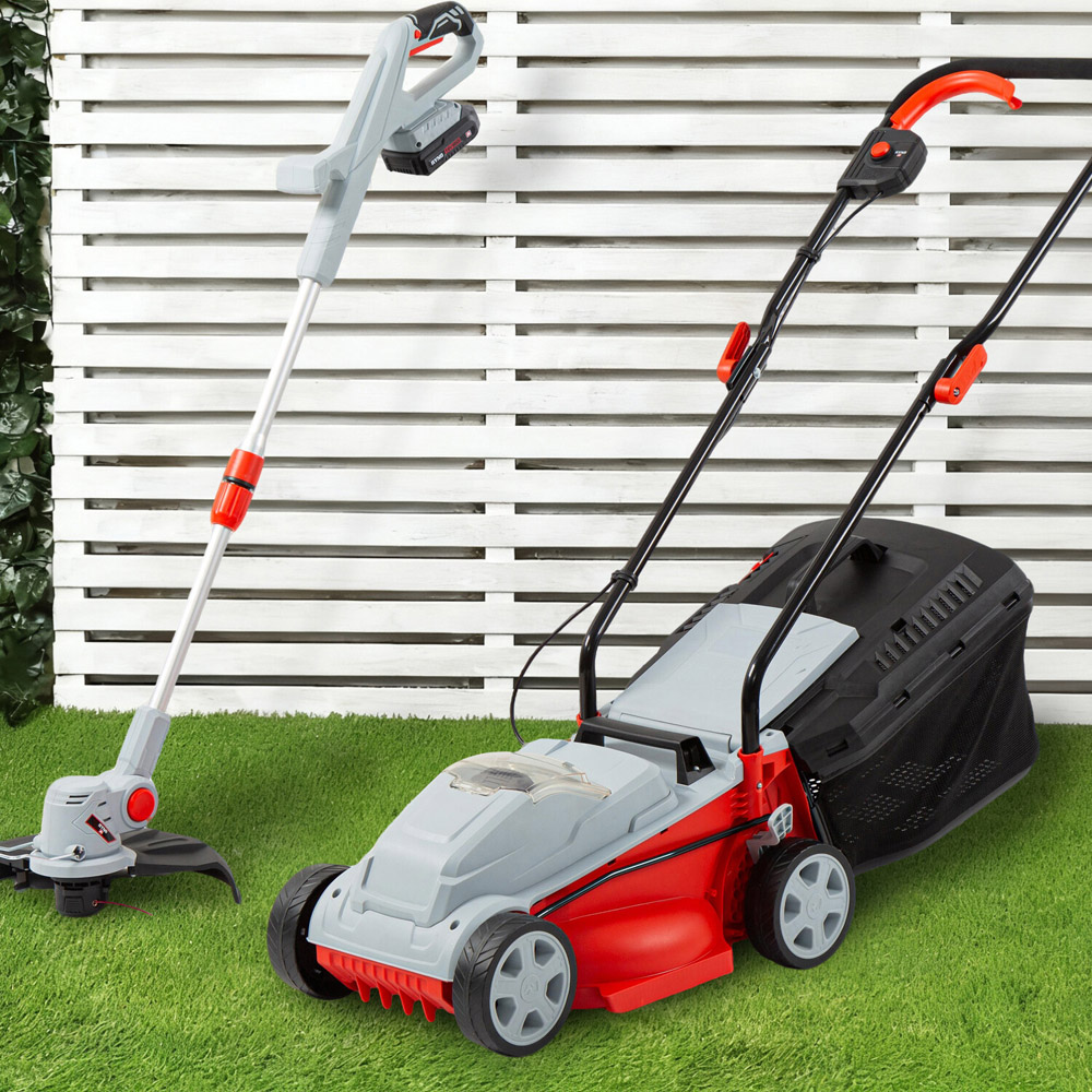 Cordless Mower and Trimmer Set Image 2