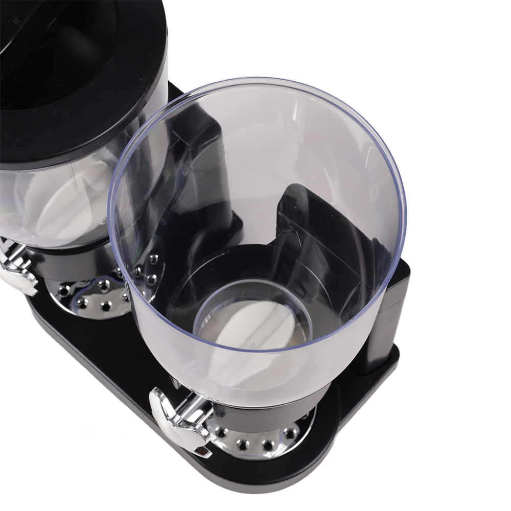Living and Home Modern Black Food Dispenser Cereal Containers Image 5