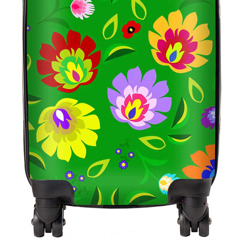 Warren Reed Designer Mini Cabin Polish Folk Floral Suitcase Image 2