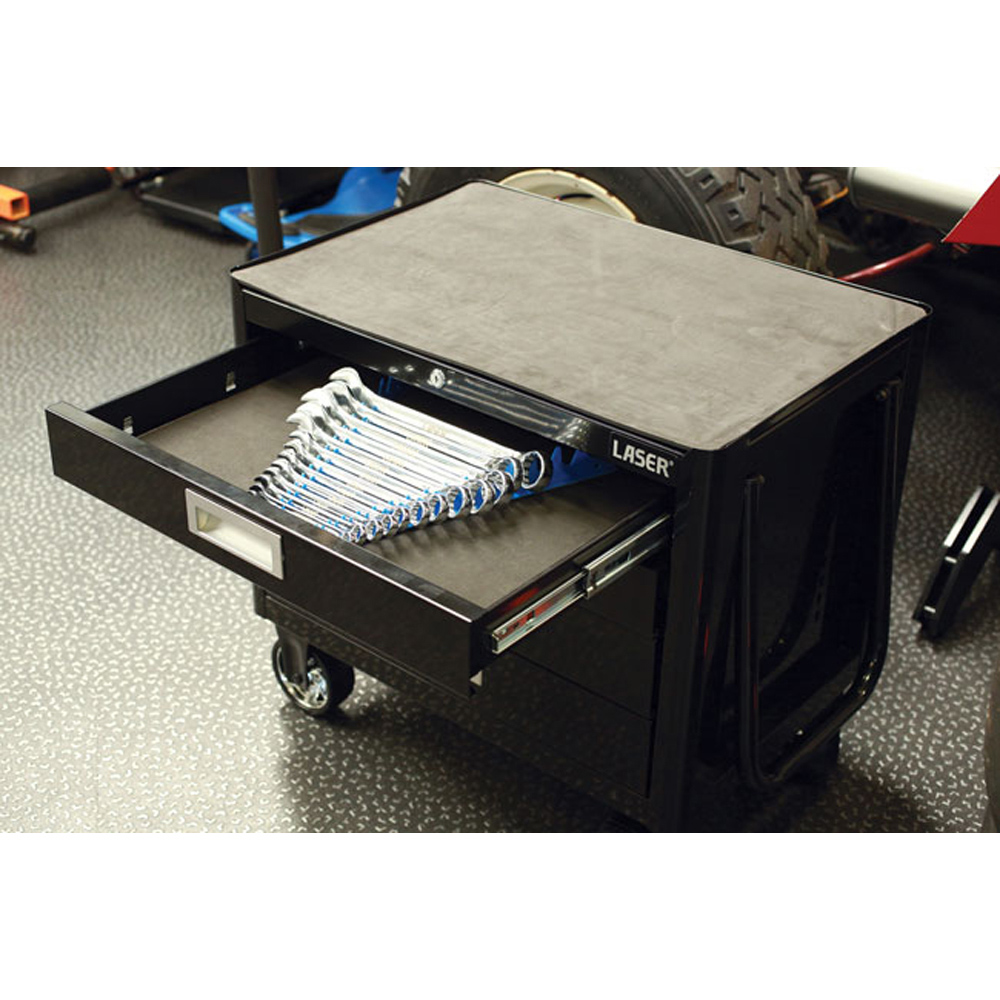 Laser 6975 Sharks Teeth 20 Spanner Blue Organiser Image 2