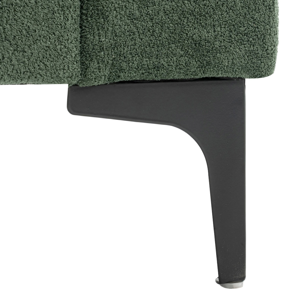 Living and Home 2 Seater Green Chenille Sofa Image 5