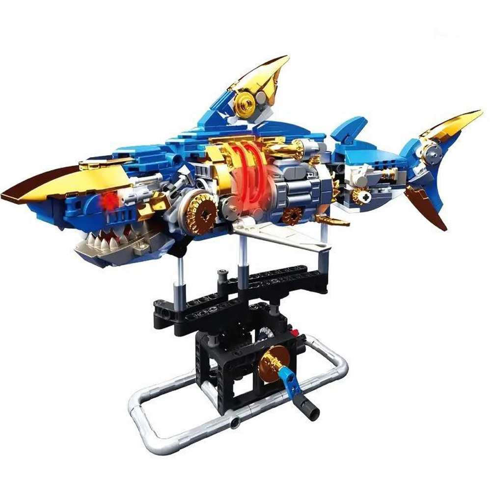DYZI 687 Mechanical Shark Building Set Image 2