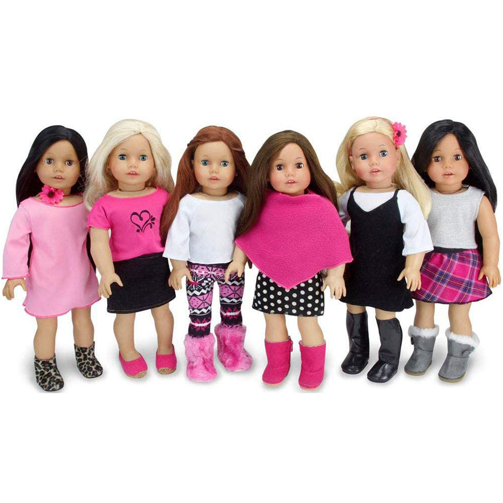 Teamson Kids Sophia's Pink Spring Themed 11 Piece Doll Outfit and Accessory Set Image 2