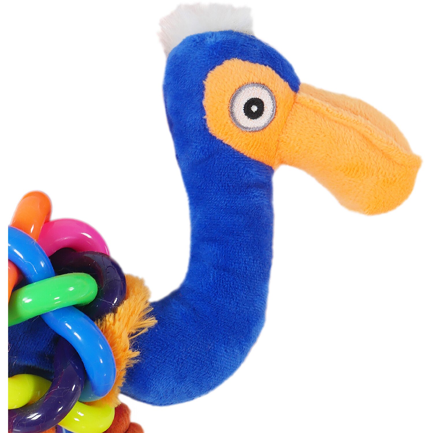 Rosewood Tough Multi Texture Flamingo Dog Chew Toy Image 3