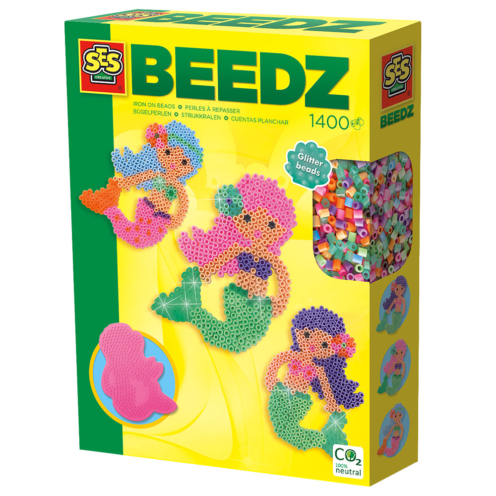 SES Creative Iron On Beads Mermaid Set Image 1