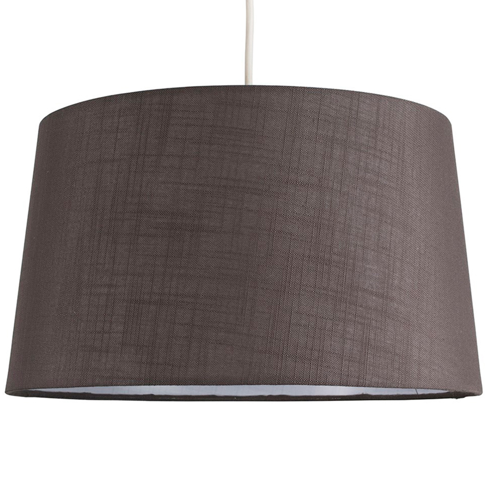 ValueLights Doretta Grey Tapered Lamp Shade Image 1