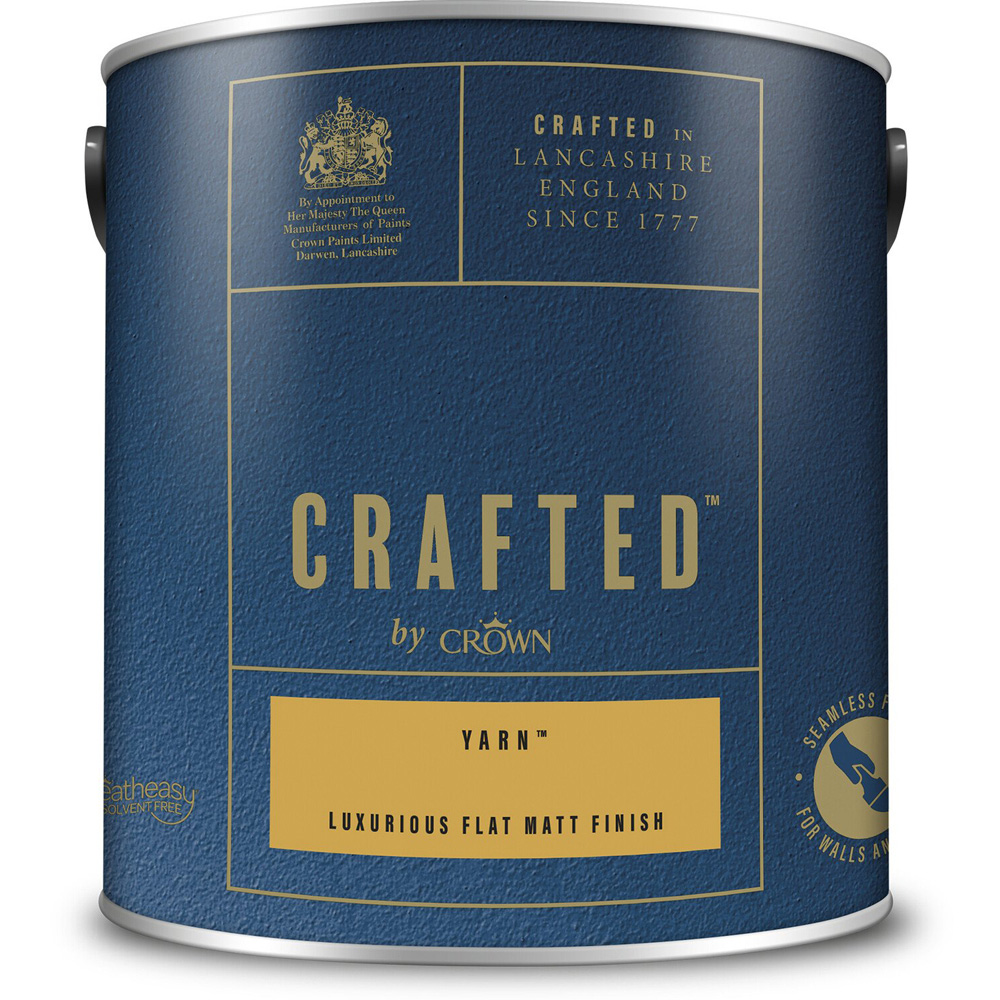 Crown Crafted Walls & Wood Yarn Luxurious Flat Matt Paint 2.5L Image 2