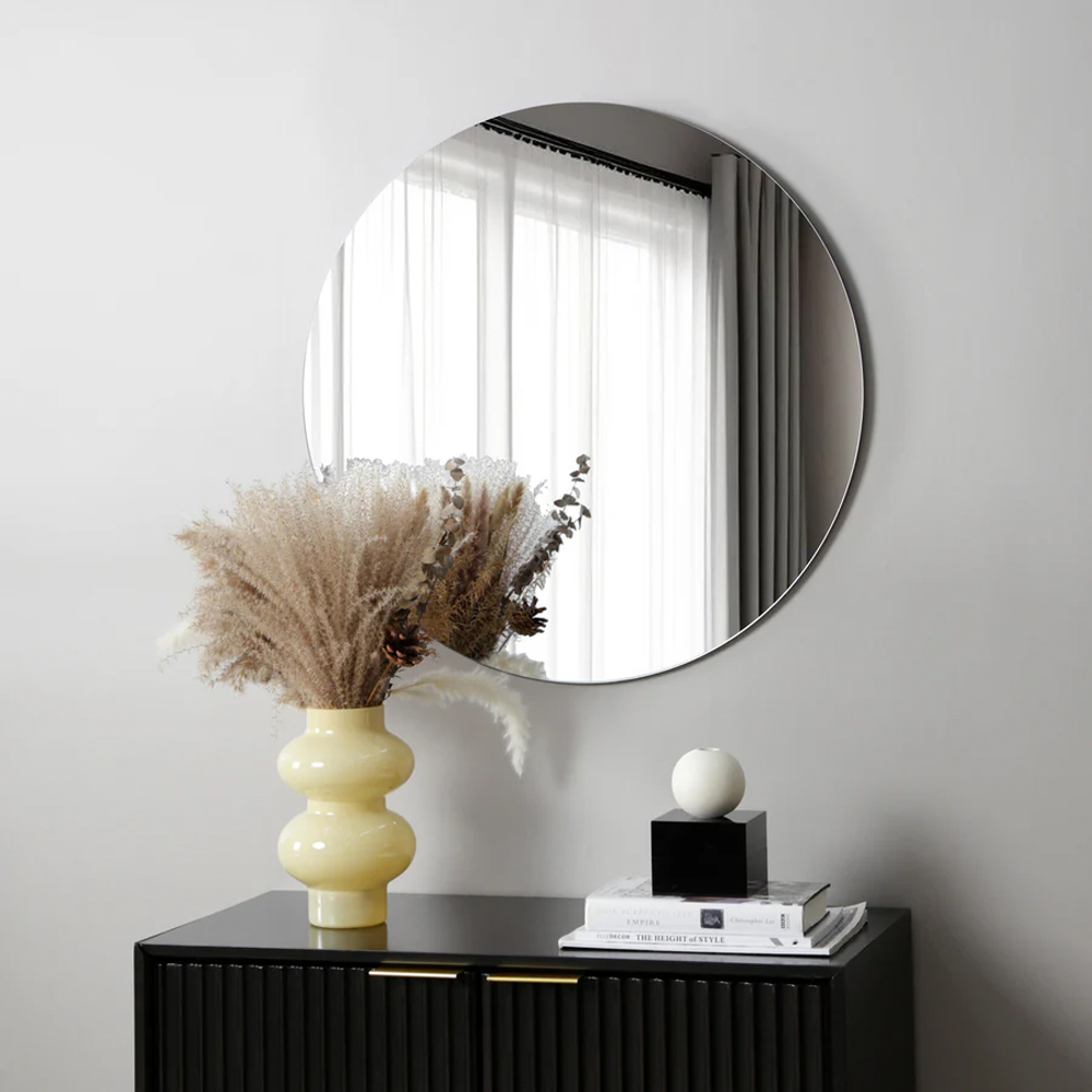 HGD Levico Frameless Round Wall-Mounted Mirror 70 x 70cm Image 2
