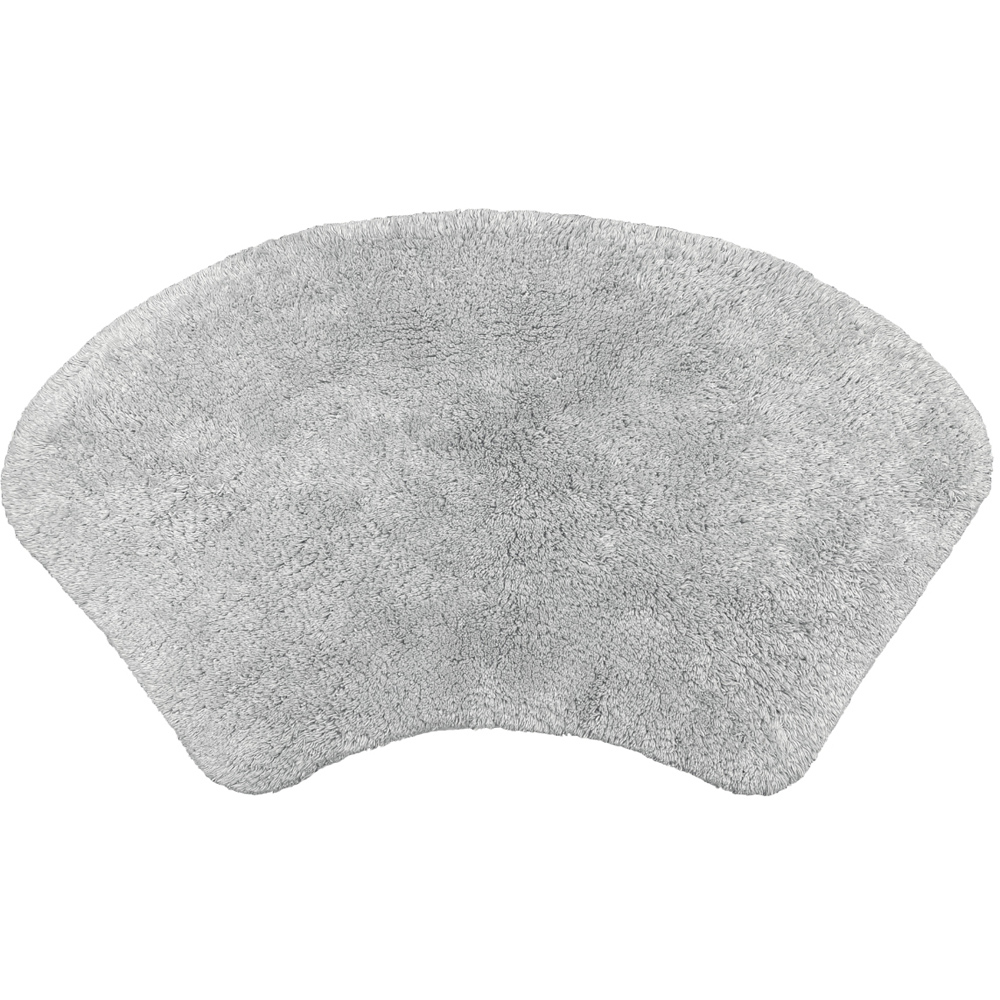 Allure Bath Fashions Dove Grey Curved Shower Mat 48 x 80cm Image 1