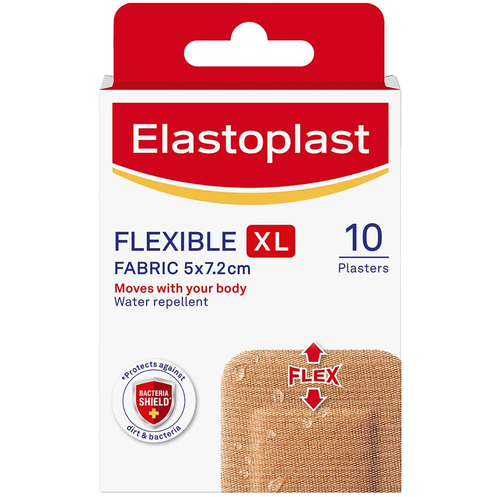 Elastoplast Flexible Extra Large Fabric Plaster 10 Pack Image