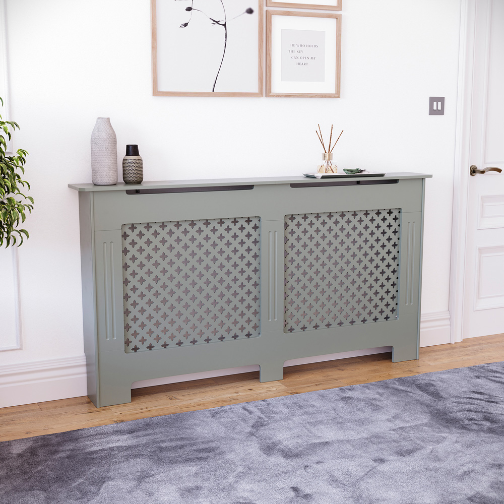 Vida Designs Oxford Grey Radiator Cover Large Image 6