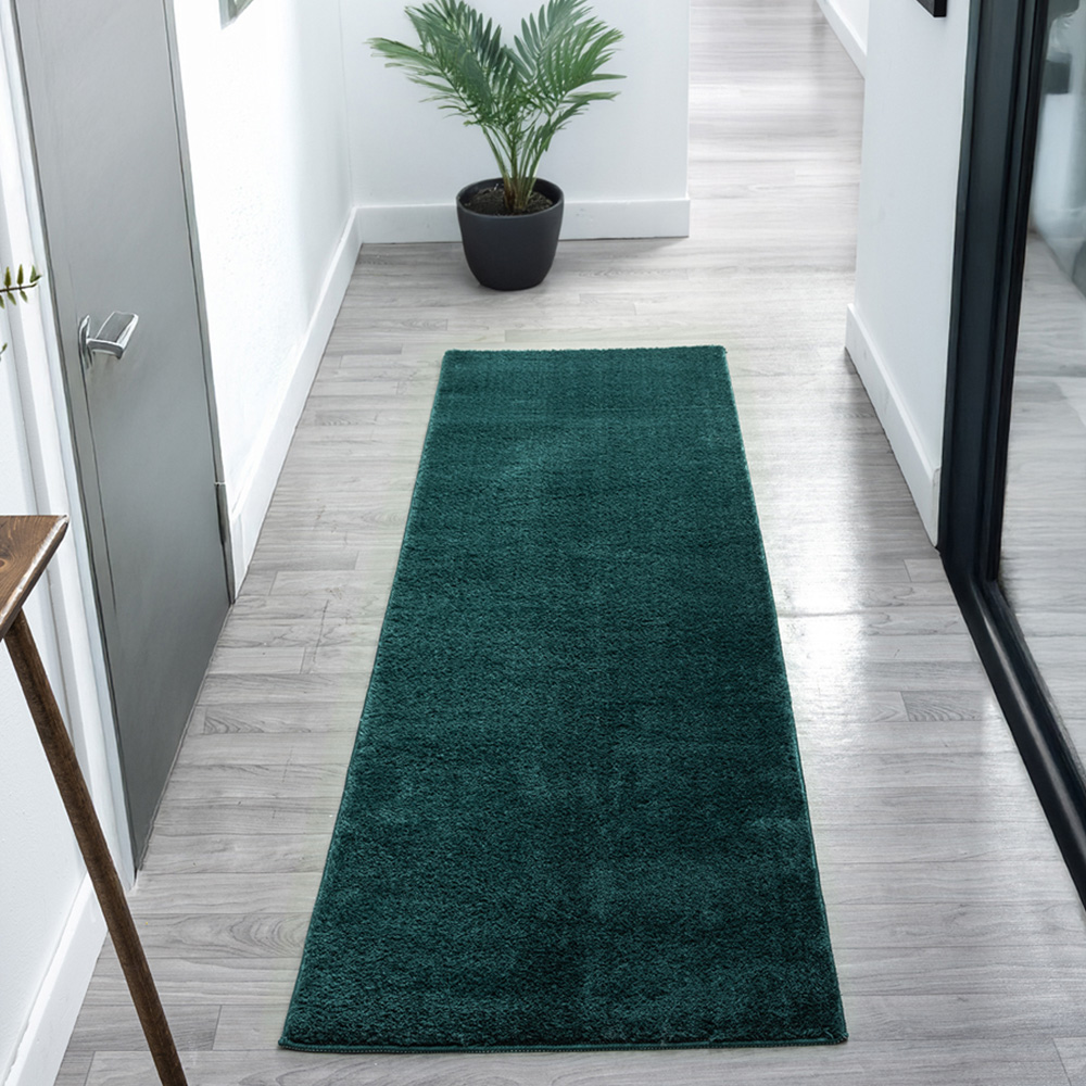Desire Rugs Comfy Emerald Anti Slip Felt Backing Rug 60 x 200cm Image 2