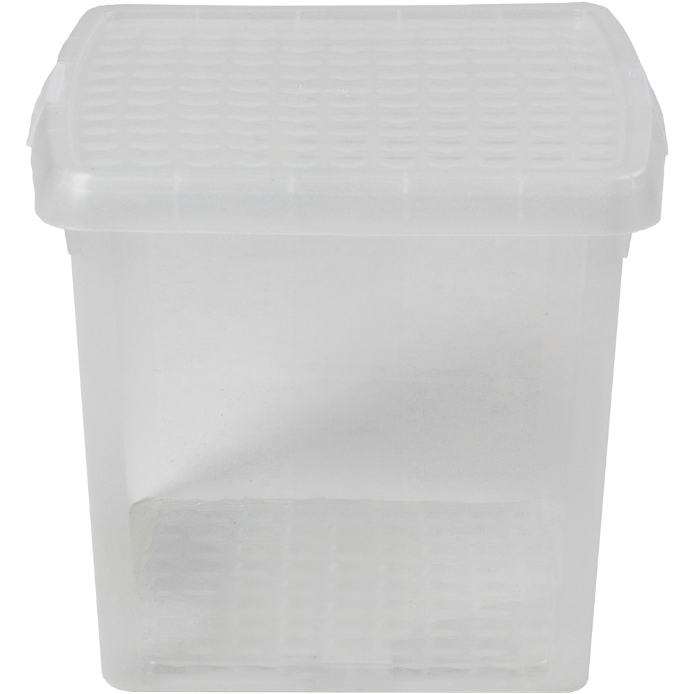 Wham Clip 14L Clear Square Storage Box with Lid 3 Pack Image 4
