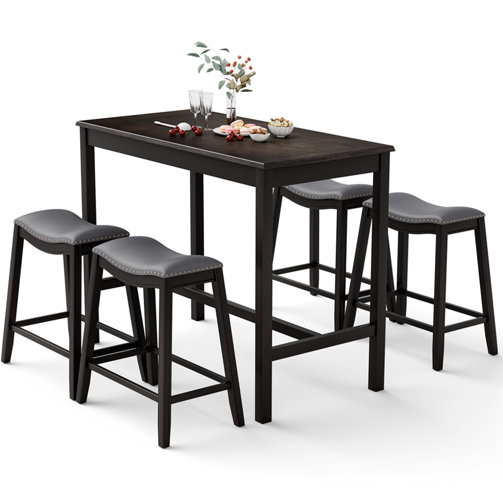 Costway 4 Seater Kitchen Counter Height Dining Set Wilko