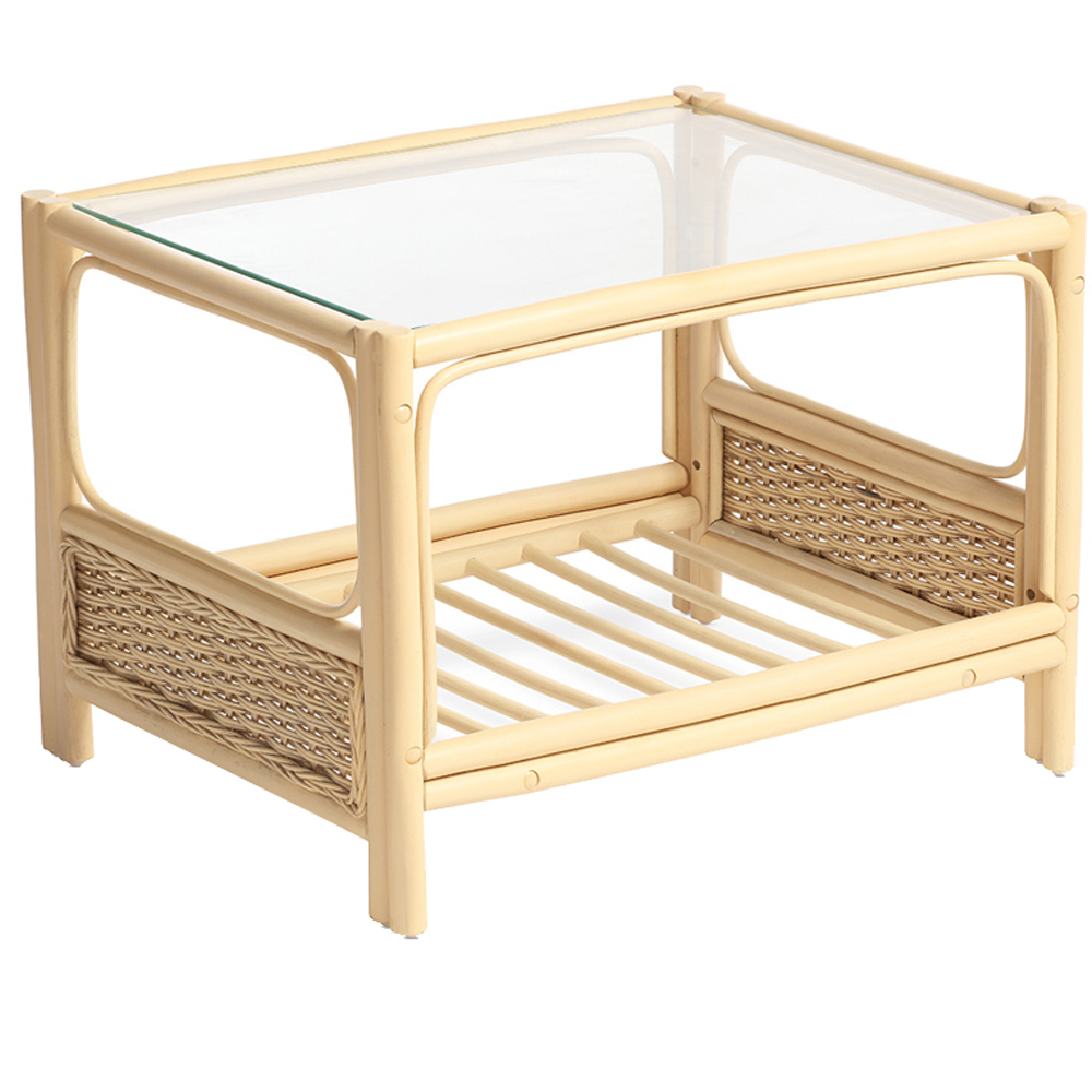 Desser Chelsea Natural Rattan Coffee Table Image 2