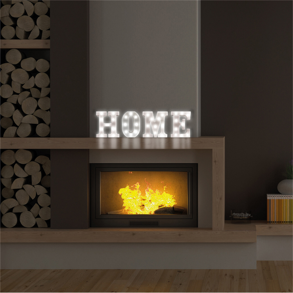 St Helens Battery Operated 3D LED Letter E Light Image 3