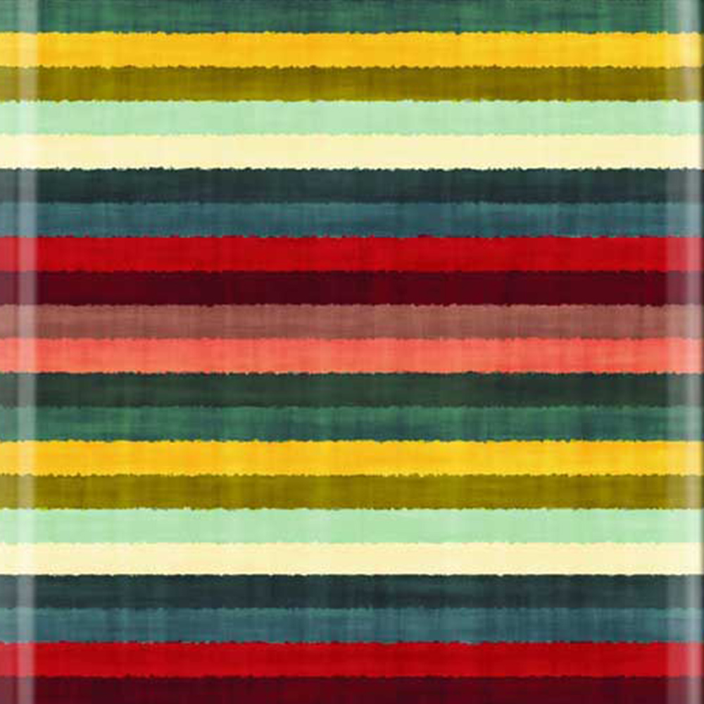 Warren Reed Designer Cabin Multicolour Striped Brish Pattern Suitcase Image 3