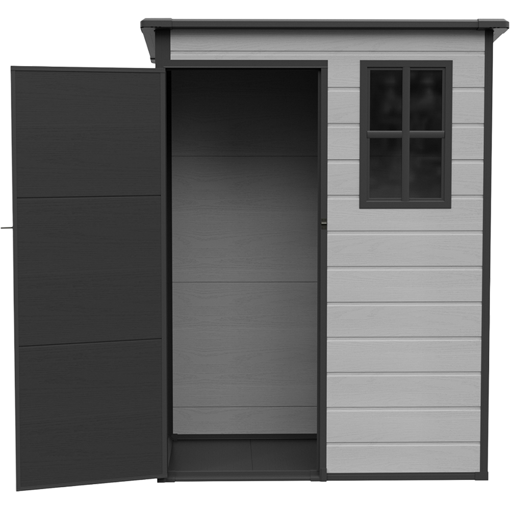 Living and Home 5 x 3ft Pent Garden Storage Shed with Window Image 4