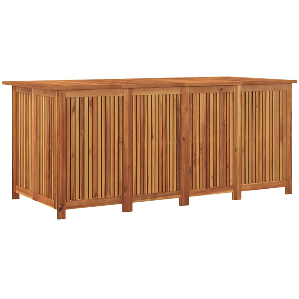 vidaXL 75 x 200 x 80cm Brown Acacia Wood Garden Storage Box Image 4