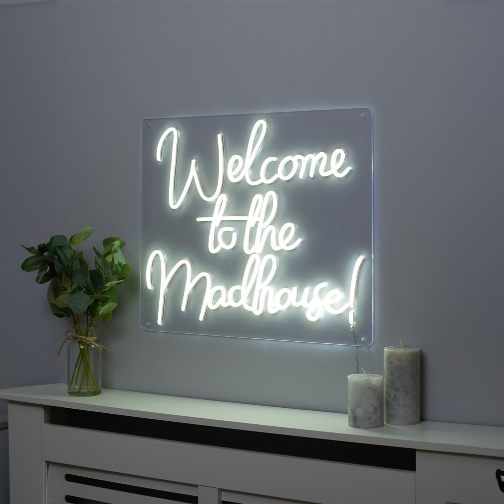 Welcome to the Madhouse LED Neon Sign Light Image 6
