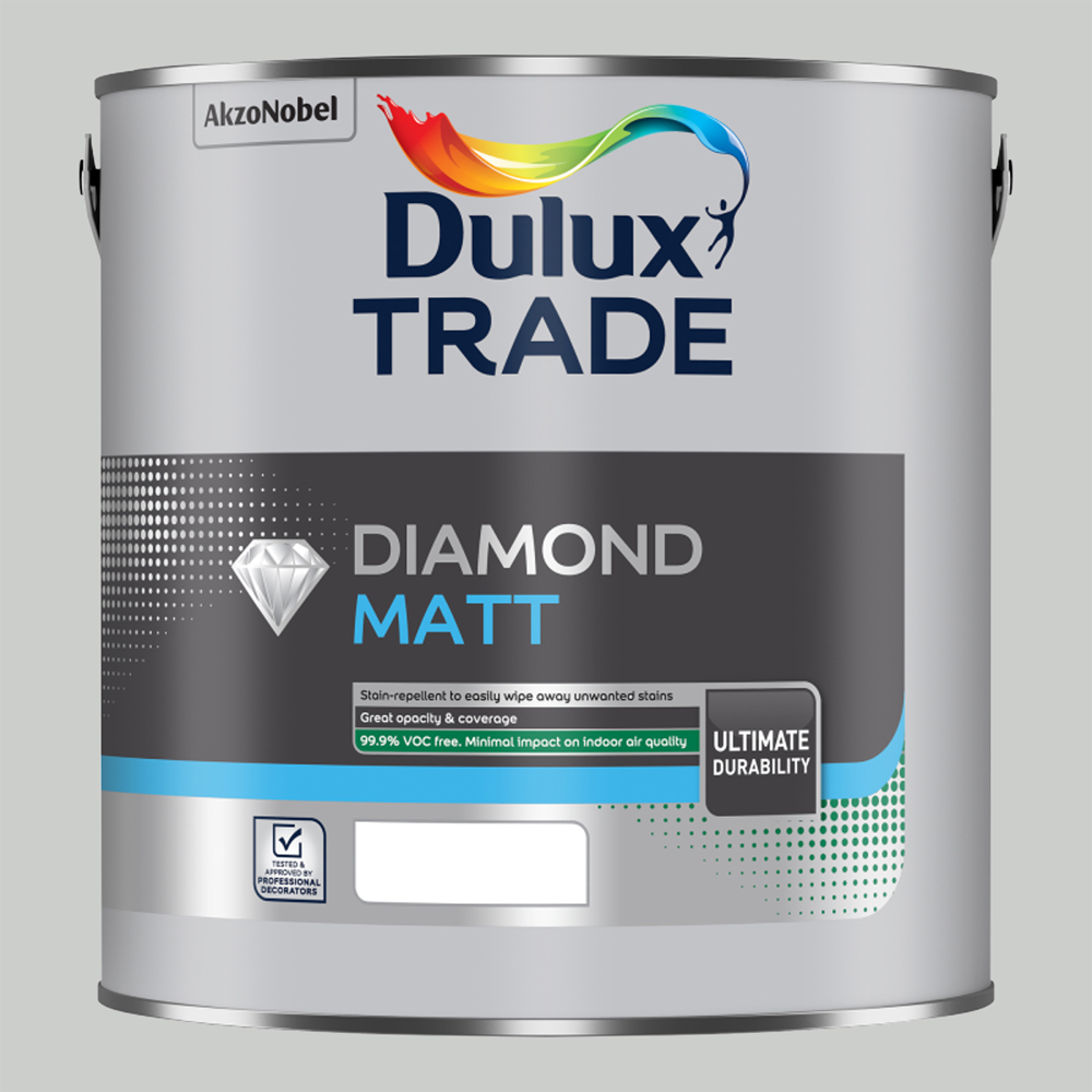 Dulux Trade Goose Down Walls and Ceilings Diamond Matt Paint 5L Image 2