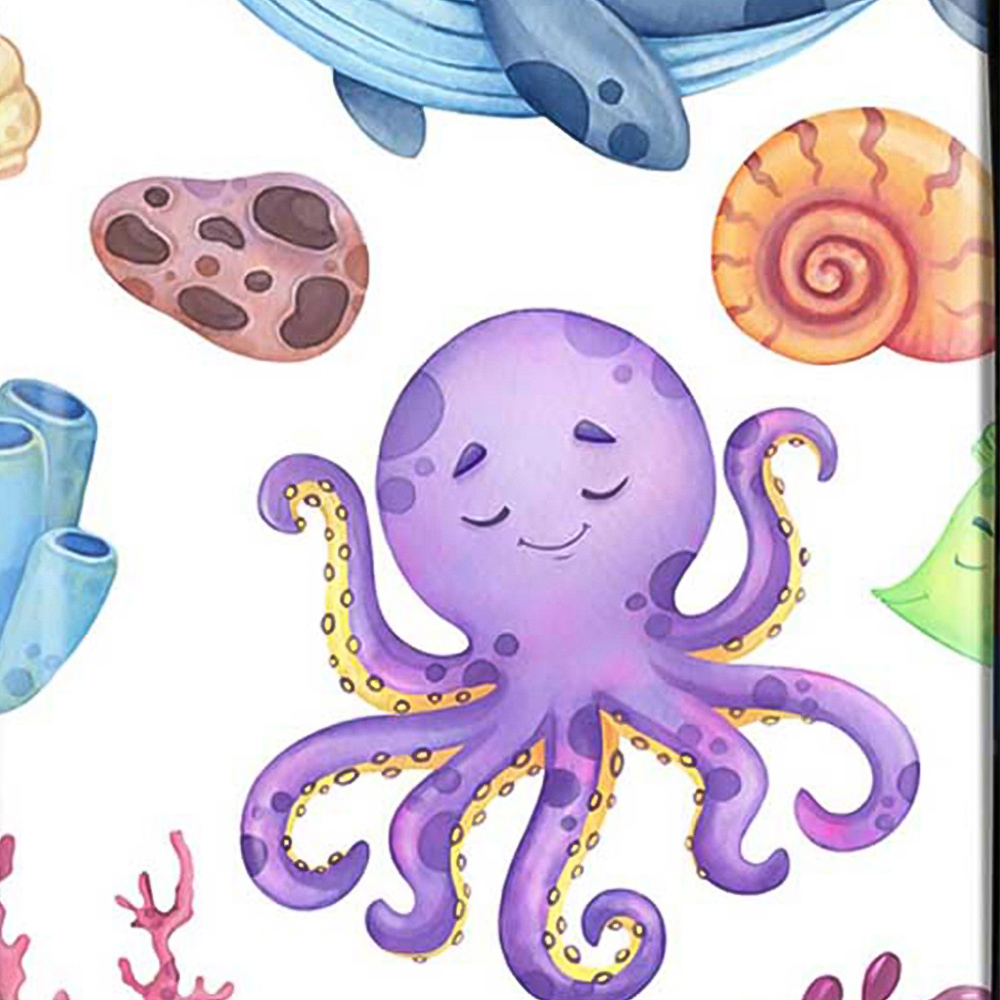 Warren Reed Designer Cabin Children's Sea Life Suitcase Image 3