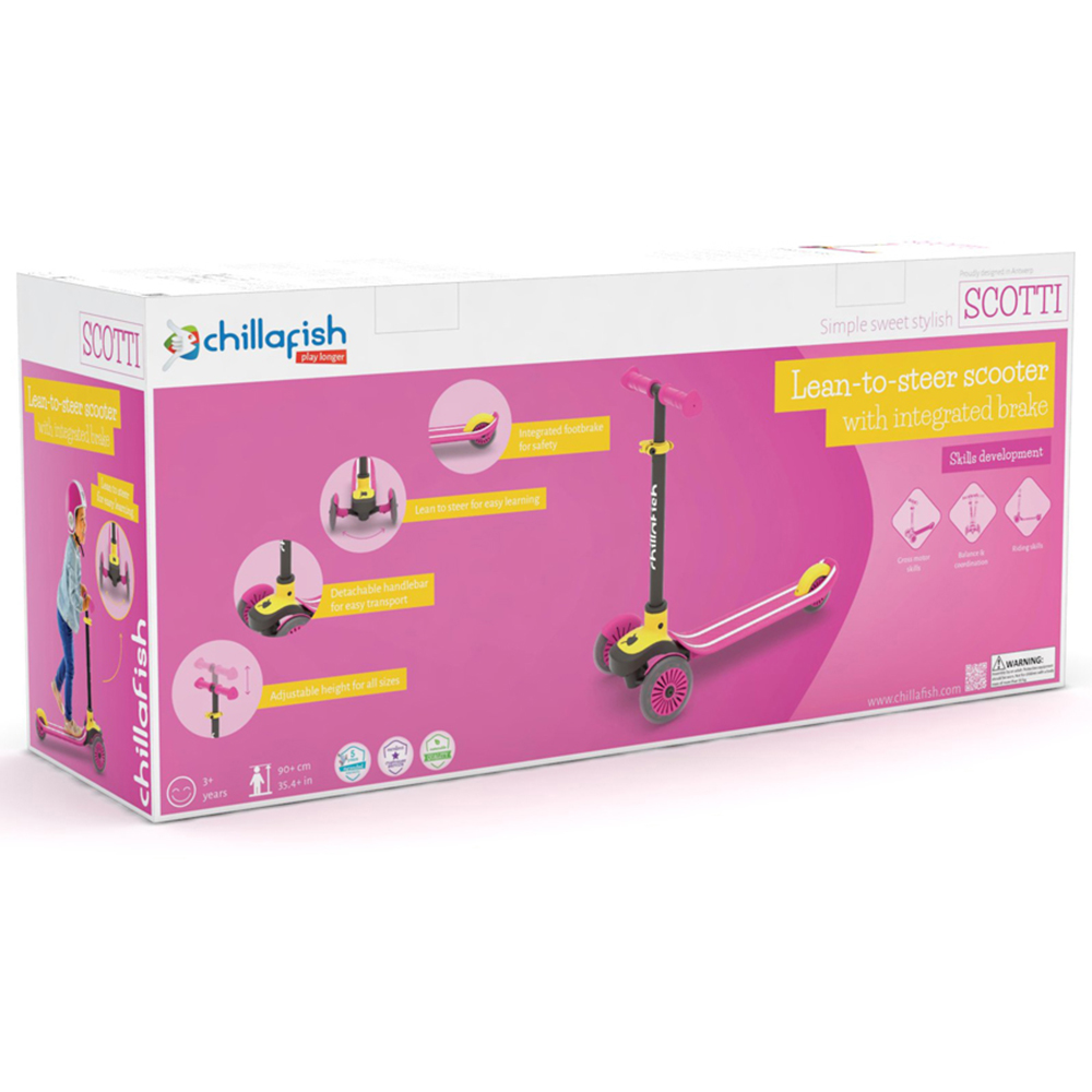 Chillafish Scotti Pink 3 Wheel Scooter Image 2