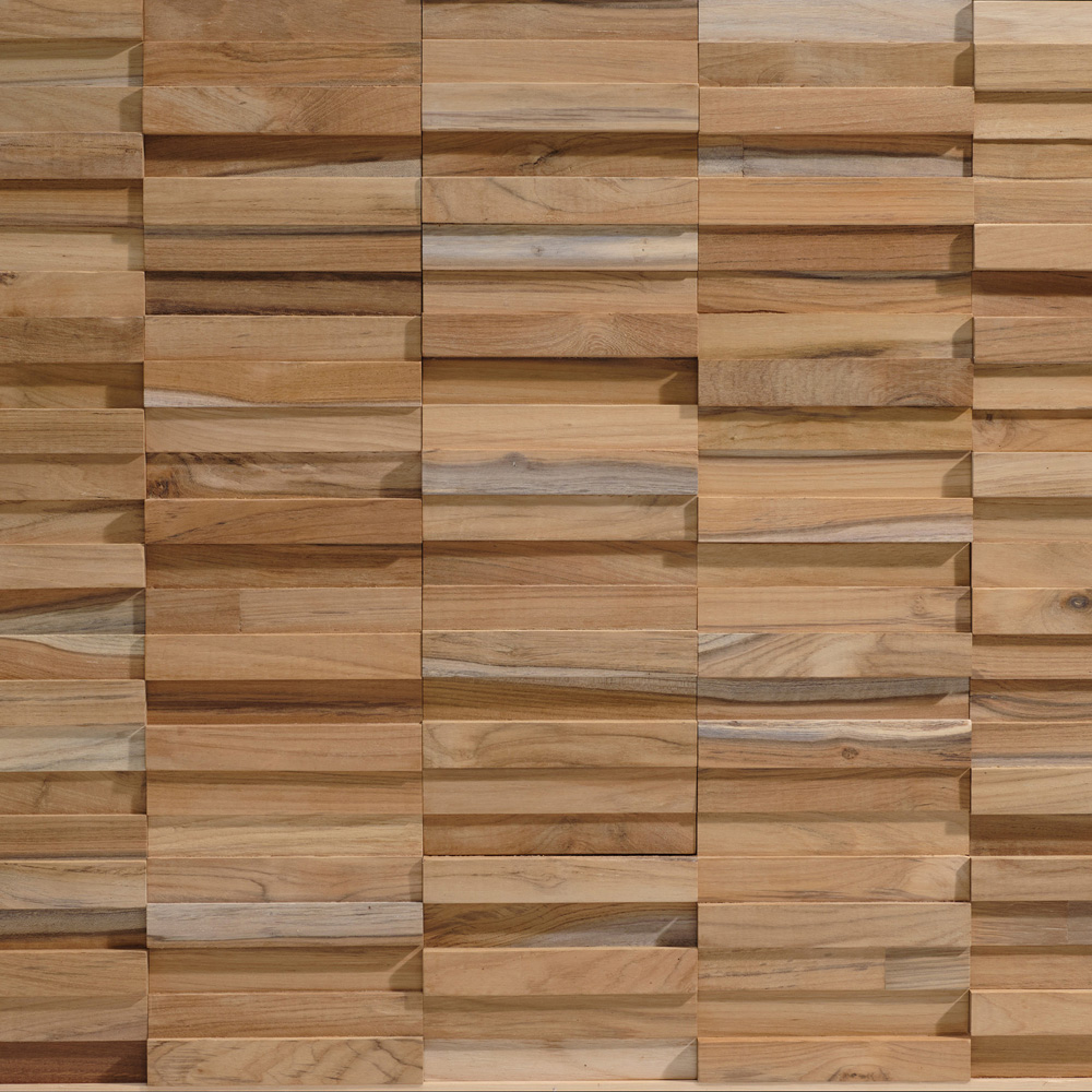 Wallsupply UltraWood Vertical Teak Wall Panel 18 Pack Image 5