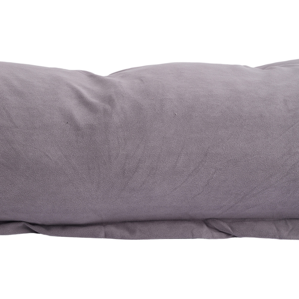 Living and Home Grey Chenille Wedge Headboard Pillow with Side Pocket 180 x 50cm Image 6