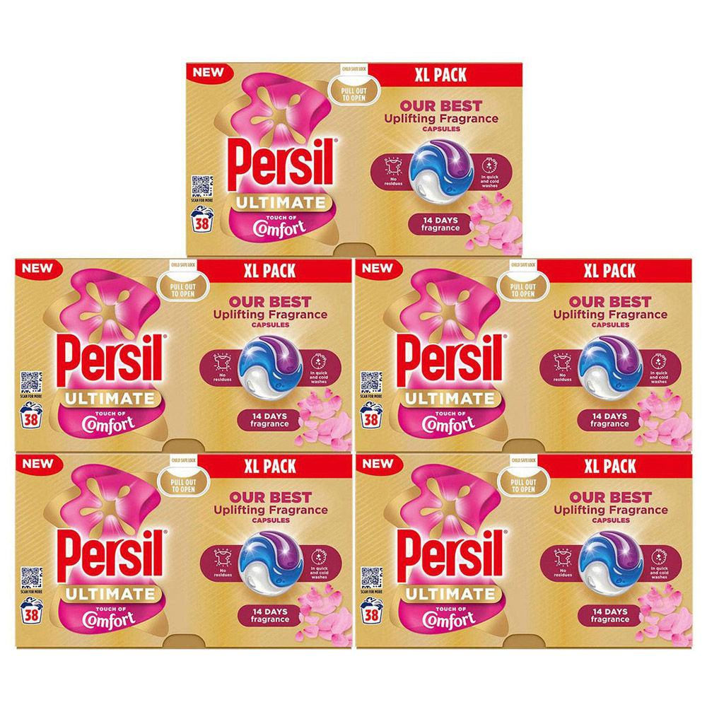 Persil Uplifting Fragrance Washing Capsules 38 Washes 5 Pack Image 1