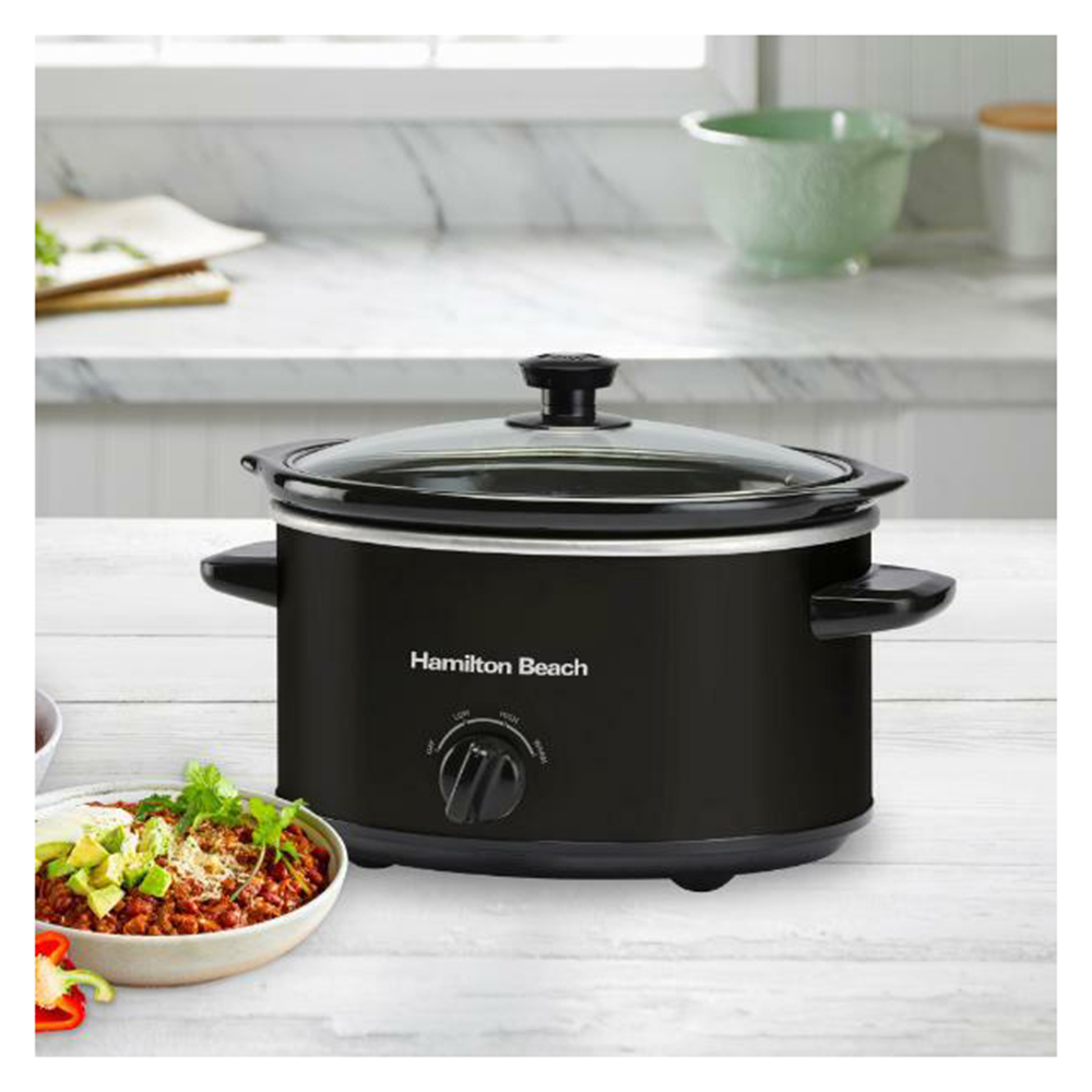 Hamilton Beach HBSC040B Black 3.5L Slow Cooker Image 2