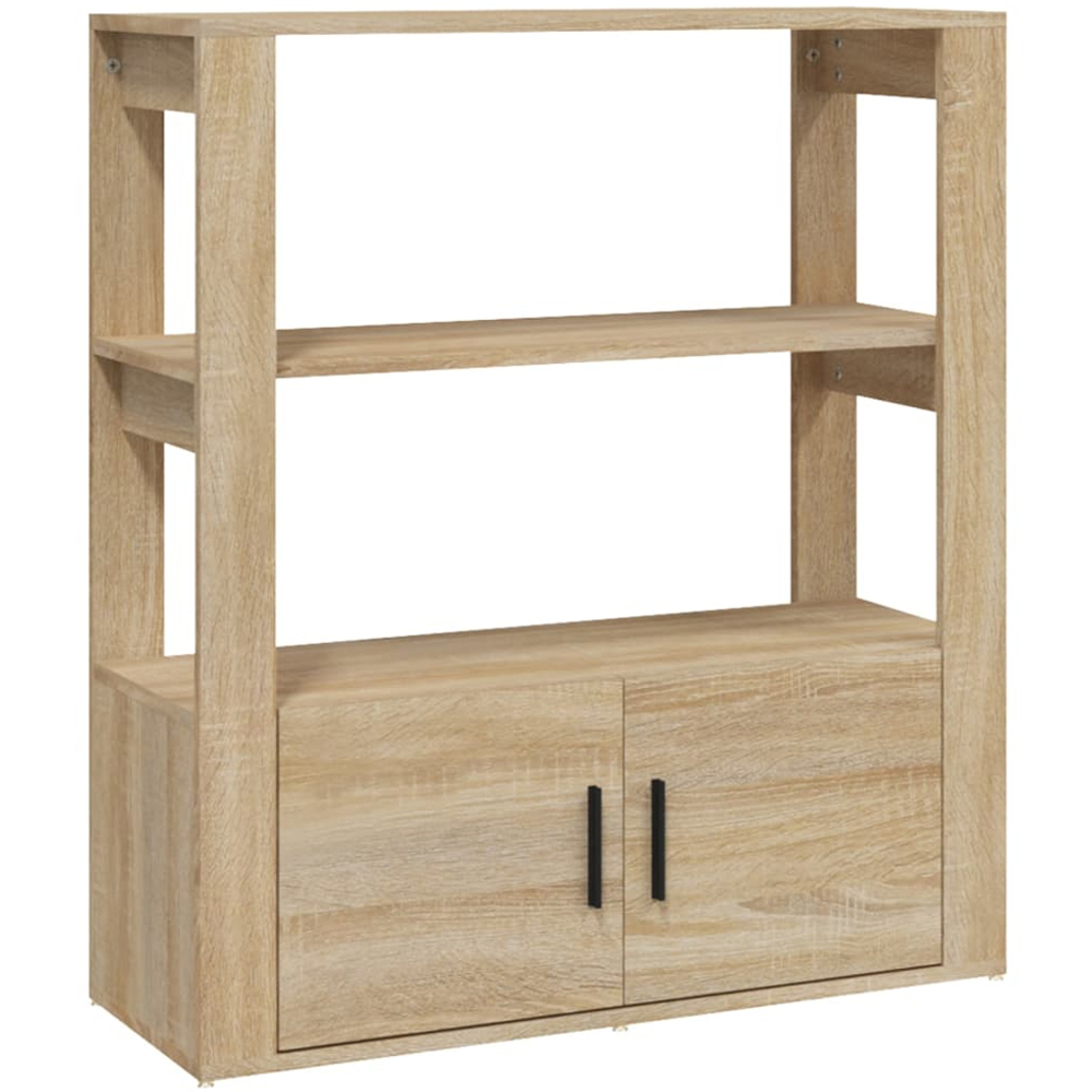 vidaXL 2 Door 2 Shelf Sonoma Oak Sideboard Image 2
