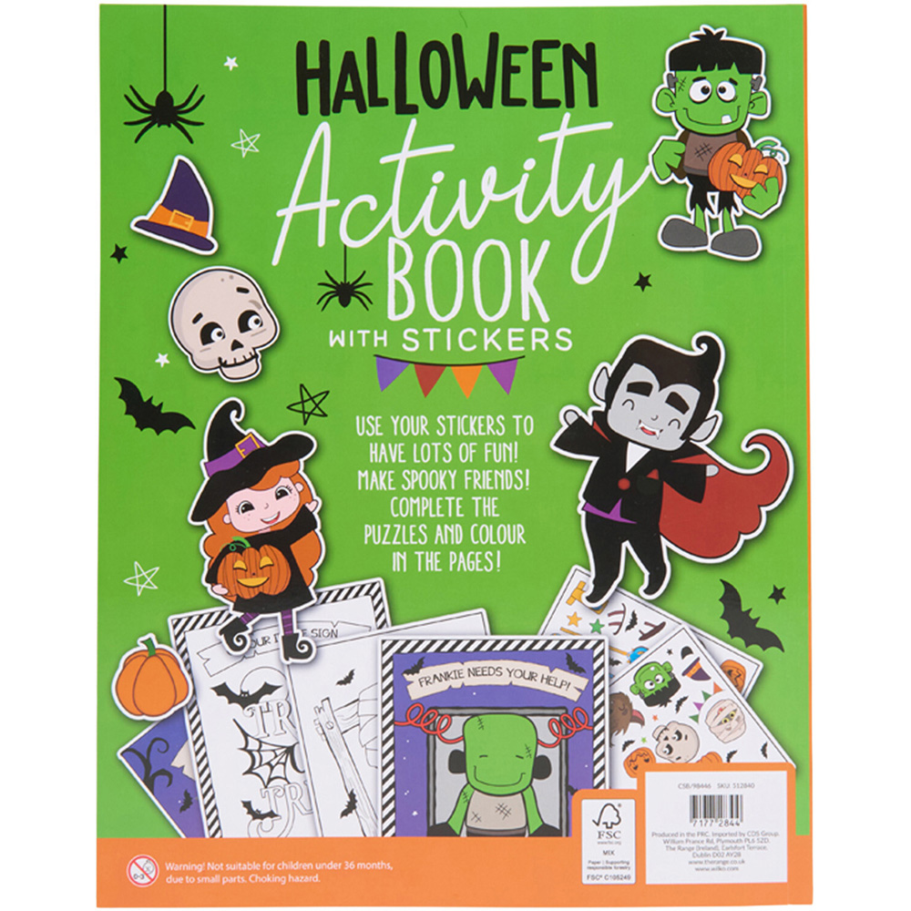 Halloween Activity Book with Stickers Image 4