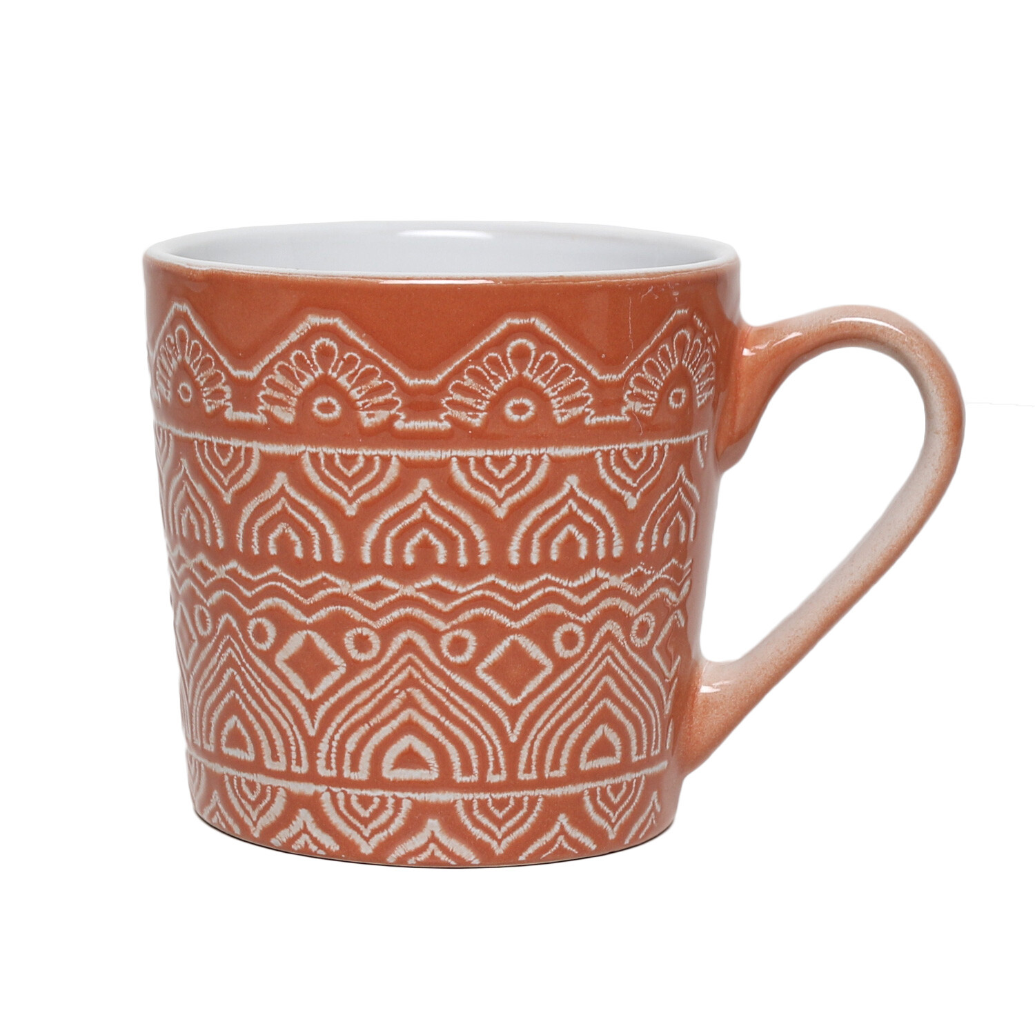 Terracotta Swirl Stoneware Mug 4 Pack Image