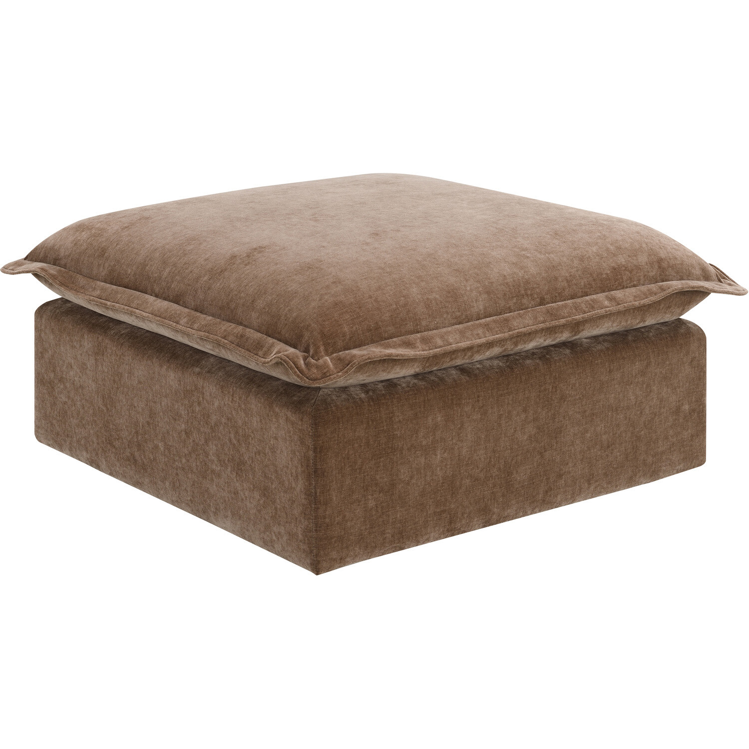 Molly 3 Seater Sofa with Ottoman - Brown Image 7