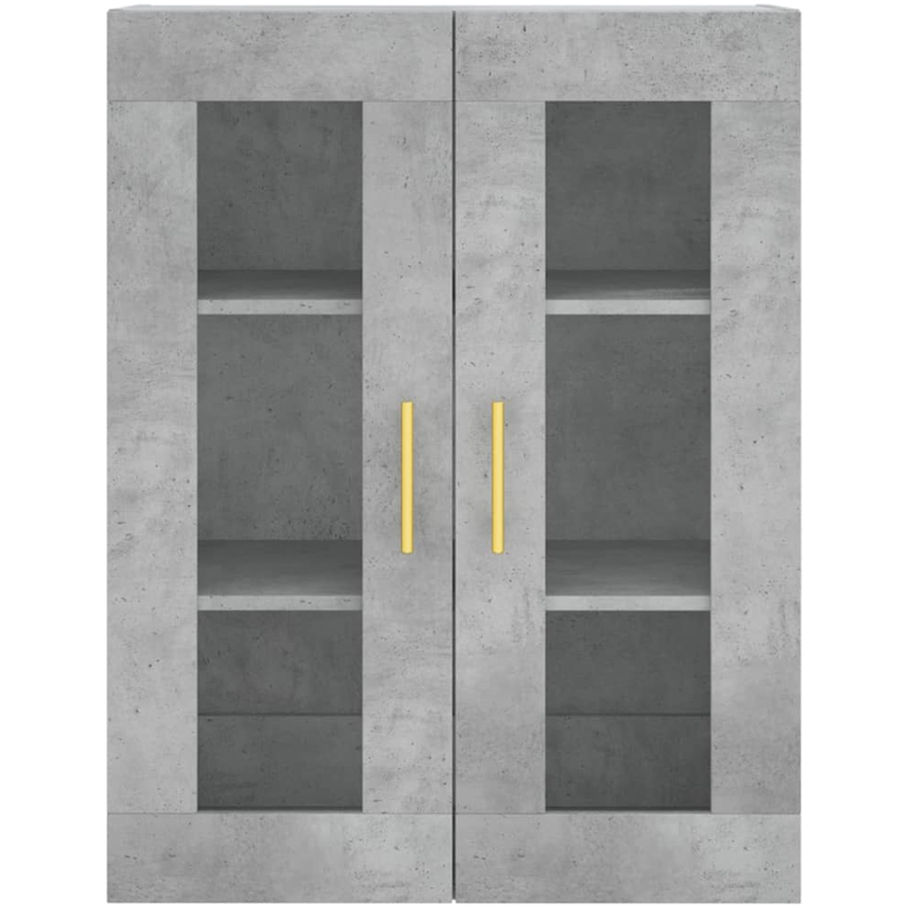 vidaXL 4 Door Concrete Grey Highboard Image 6