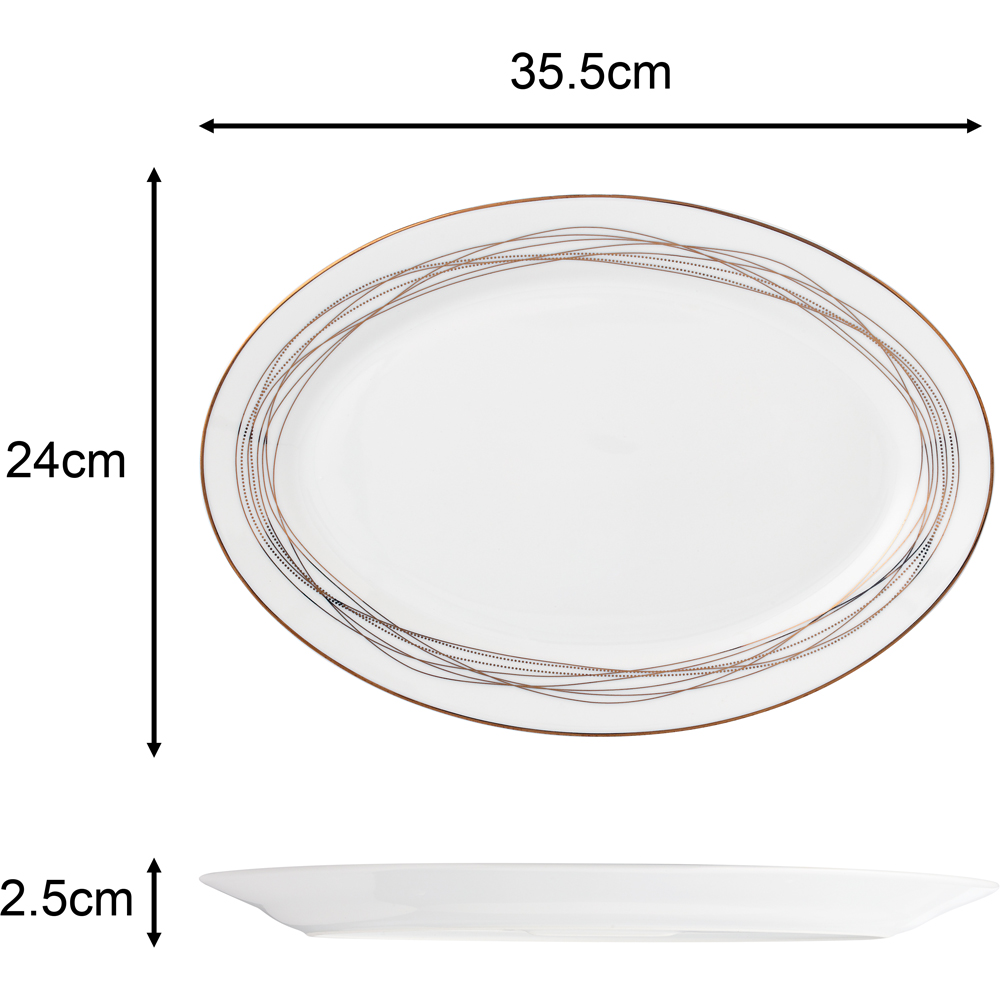 Waterside Gold Swirl 35 Piece Dinner Set Image 5