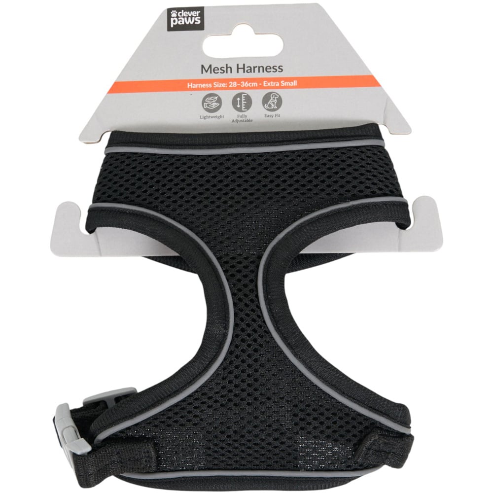 Soft Mesh Pet Harness - Black / Extra Small Image 1