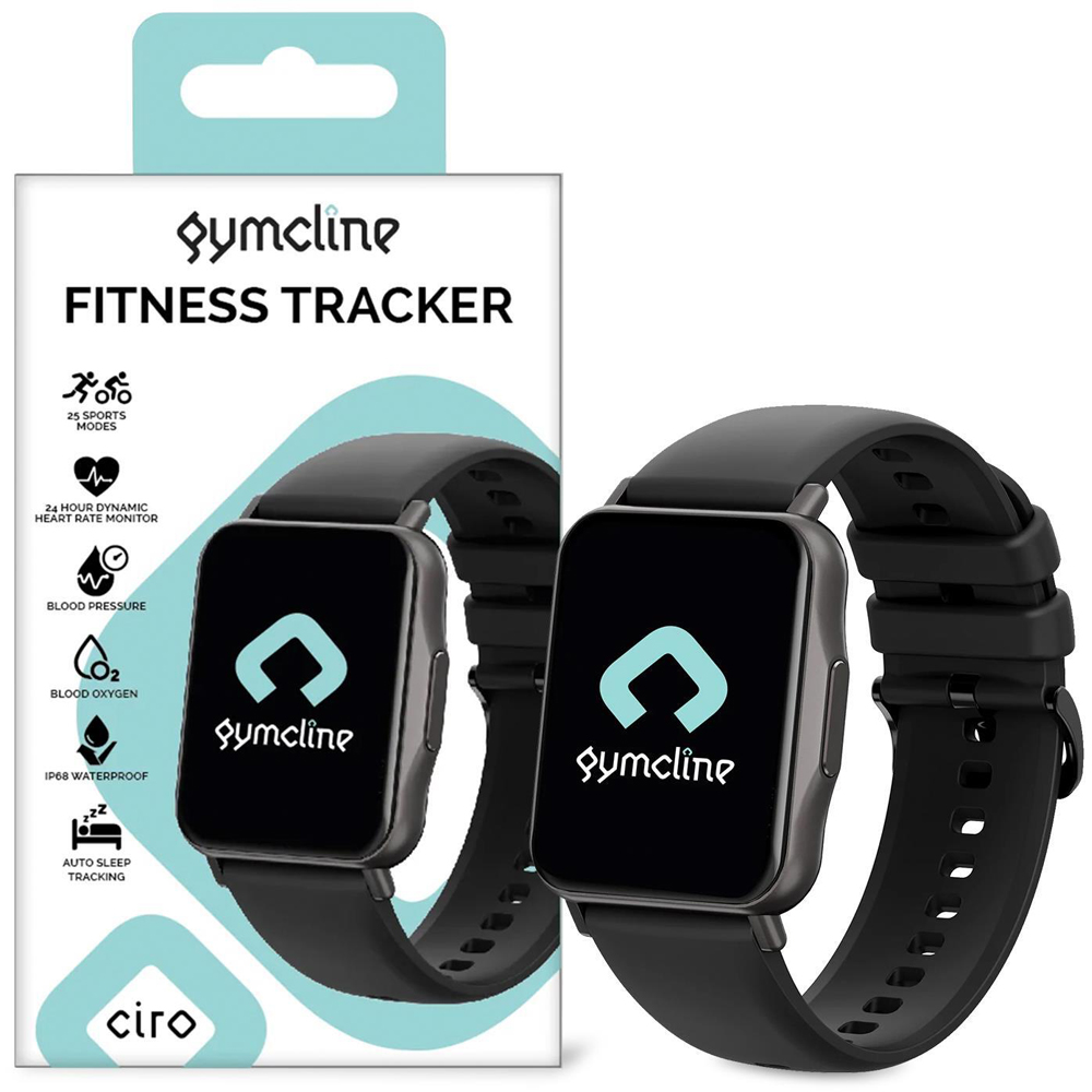 Gymcline Ciro Black Fitness Tracker with 25 Sports Modes Image 6
